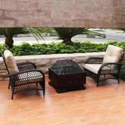 Best reviews of 👍 Square Abble 25 In. Steel Wood Burning Fire Pit 😀 -Fire Pits & Tables Online Shop detail2ABBL024