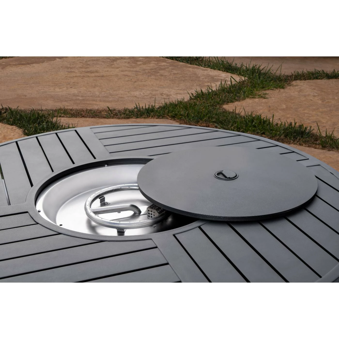 Wholesale β¨ Square Abbyson Living Santorini Aluminum Gas Fire Table π 4 Wholesale β¨ Square Abbyson Living Santorini Aluminum Gas Fire Table π - Image 4