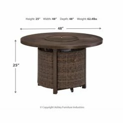 Promo ✨ Signature Design By Ashley Paradise Trail Outdoor Round Fire Pit Table 😀 12 Promo ✨ Signature Design By Ashley Paradise Trail Outdoor Round Fire Pit Table 😀 -Fire Pits & Tables Online Shop detail2ASHY7013