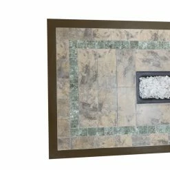 Top 10 🌟 Rectangle Hiland Rectangular Bar Height Slate Top Fire Pit With Wind Screen 👍 -Fire Pits & Tables Online Shop detail2AZP183