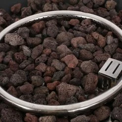 Best Sale 🛒 Best Selling Home Decor Fernhill Outdoor 40,000 BTU Lightweight Concrete Square Fire Pit 🔥 -Fire Pits & Tables Online Shop detail2BSHD4570