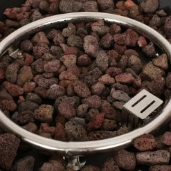 Deals 🔥 Best Selling Home Decor Ellanor Outdoor 40,000 BTU Lightweight Concrete Square Fire Pit - Brown Wood ❤️ -Fire Pits & Tables Online Shop detail2BSHD4571