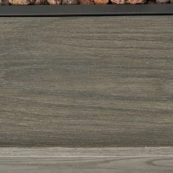 Best Sale 🌟 Best Selling Home Decor Rectangle Senoia Outdoor 50,000 BTU Lightweight Concrete Rectangular Fire Pit (No Tank Holder) - Gray Wood Pattern 🤩 -Fire Pits & Tables Online Shop detail2BSHD4593