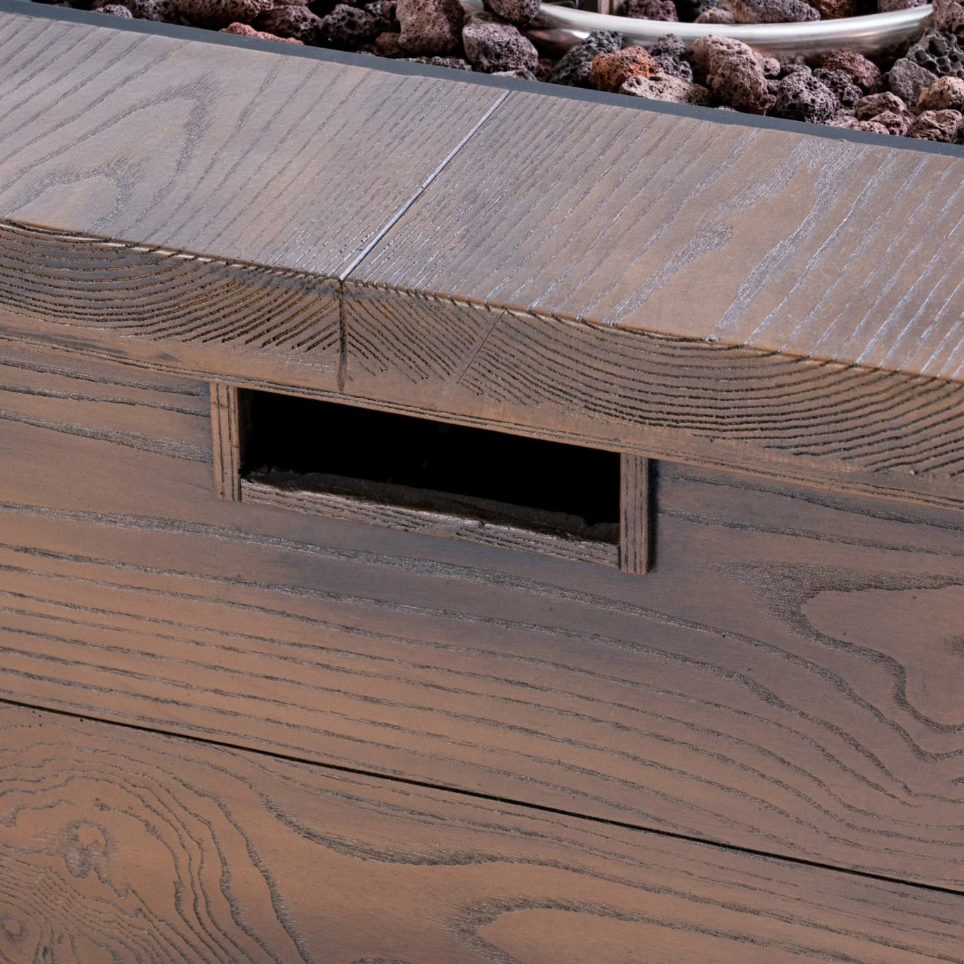 Top 10 🎁 Best Selling Home Decor Aleezah Outdoor 40,000 BTU Lightweight Concrete Square Fire Pit - Brown Wood Pattern 👏 4 Top 10 🎁 Best Selling Home Decor Aleezah Outdoor 40,000 BTU Lightweight Concrete Square Fire Pit - Brown Wood Pattern 👏 - Image 4