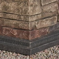 Best Sale 🎁 Best Selling Home Decor All Other Shapes Lowan Outdoor 40,000 BTU Lightweight Concrete Octagonal Fire Pit 😍 -Fire Pits & Tables Online Shop detail2BSHD4626