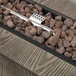 Promo 🛒 Best Selling Home Decor Rectangle Langton Outdoor 50,000 BTU Rectangular Fire Pit With Tank Holder 😀 -Fire Pits & Tables Online Shop detail2BSHD4631