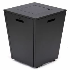 Deals 👏 LeisureMod Chelsea Propane Square Fire Pit Side Table With Lid 🔔 -Fire Pits & Tables Online Shop detail2MODS137