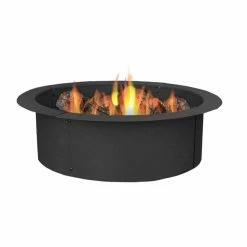 New 🧨 Round Sunnydaze Decor Durable Steel 33 In. DIY Fire Pit Ring ✨ -Fire Pits & Tables Online Shop detail2NETH666