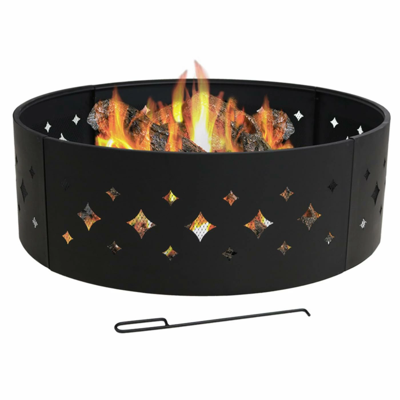 Coupon π Round Sunnydaze Decor Heavy Duty Diamond Camping 36 Diam. Fire Ring π₯° 4 Coupon π Round Sunnydaze Decor Heavy Duty Diamond Camping 36 Diam. Fire Ring π₯° - Image 4