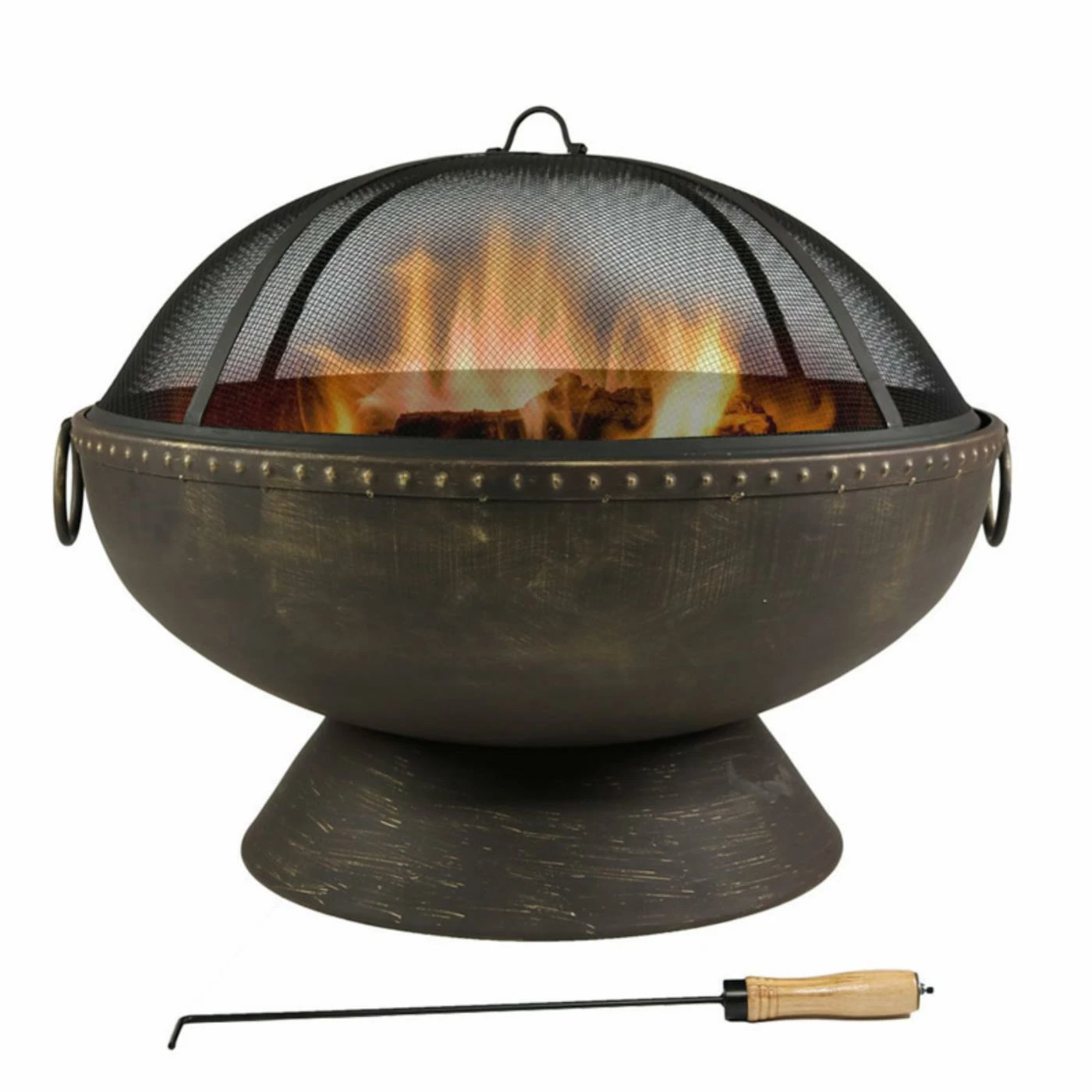 Flash Sale ๐ Round Sunnydaze Decor 30 Diam. Fire Bowl With Handles And Spark Screen ๐ 4 Flash Sale ๐ Round Sunnydaze Decor 30 Diam. Fire Bowl With Handles And Spark Screen ๐ - Image 4