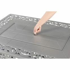 Budget ❤️ Rectangle Oakland Living Cabos 48 In. Rectangular Propane Fire Pit Table 😀 -Fire Pits & Tables Online Shop detail2OL1070