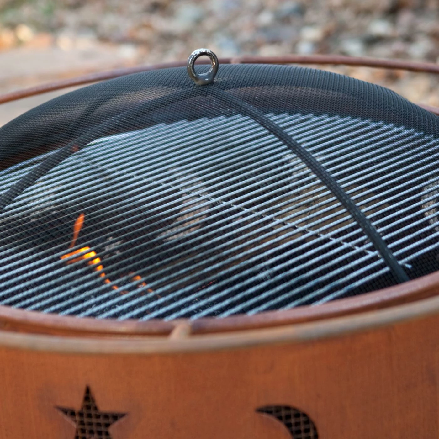 Best reviews of π Round Patina Evening Sky 31 Diam. Fire Pit With Grill And Free Cover π 4 Best reviews of π Round Patina Evening Sky 31 Diam. Fire Pit With Grill And Free Cover π - Image 4