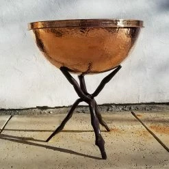 Buy ⭐ Round Passage 🔨 Hammered Copper 23 Diam. Fire Bowl 🎉 -Fire Pits & Tables Online Shop detail2RIHI099