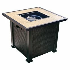 Outlet 😍 Square ☀️ Summerville Montey 30 In. Gas Fire Pit Table 👍 -Fire Pits & Tables Online Shop detail2SUMM153