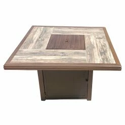 Promo 😀 Summerville Gobi Square Propane Fire Pit Table 🌟 -Fire Pits & Tables Online Shop detail2SUMM156