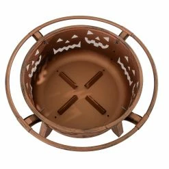 Best reviews of 🎁 Sunjoy 30 Inch Jack-o-Lantern Motif Round Wood Burning Fire Pit 🤩 -Fire Pits & Tables Online Shop detail2SUNR1214