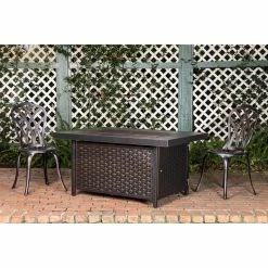 Best reviews of 🧨 Rectangle Fire Sense Baker 48 In. Fire Pit 🎉 -Fire Pits & Tables Online Shop detail2WTL378
