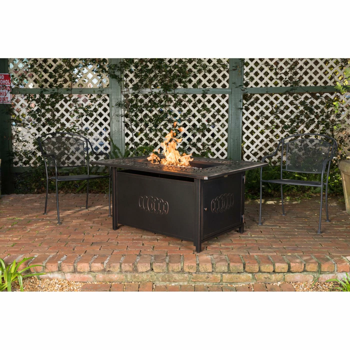 Best Sale ❤️ Rectangle Fire Sense Dynasty 48 In. Fire Pit 😀 4 Best Sale ❤️ Rectangle Fire Sense Dynasty 48 In. Fire Pit 😀 - Image 4