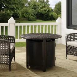 Best Sale 👏 Round Fire Sense Franklin 33.9 In. Propane Fire Pit ⌛ -Fire Pits & Tables Online Shop detail2WTL417