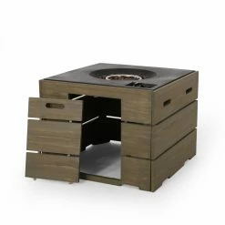 Wholesale ✔️ Best Selling Home Decor Keon Outdoor 40,000 BTU Square Fire Pit - Teak ❤️ 15 Wholesale ✔️ Best Selling Home Decor Keon Outdoor 40,000 BTU Square Fire Pit - Teak ❤️ -Fire Pits & Tables Online Shop detail3BSHD4632