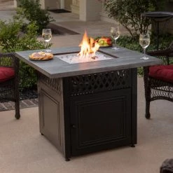 Best Pirce 😉 Square Endless 🌞 Summer The Dakota DualHeat LP Gas Outdoor Fire Pit 🛒 -Fire Pits & Tables Online Shop detail3ES720