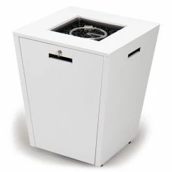 Deals 👏 LeisureMod Chelsea Propane Square Fire Pit Side Table With Lid 🔔 -Fire Pits & Tables Online Shop detail3MODS137