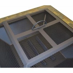 Outlet 👍 Outdoor Leisure Products Decorative Slate 30 Inch Square Steel Fire Pit 🤩 -Fire Pits & Tables Online Shop detail3OLP236