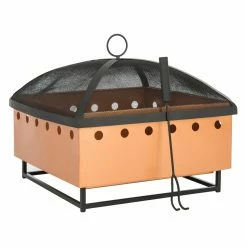 Discount 👏 Square Safavieh Wyatt 21 In. Fire Pit 🎁 -Fire Pits & Tables Online Shop detail3SAV9694