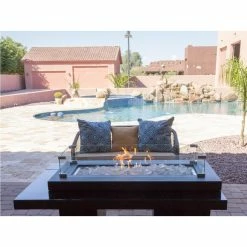 Cheapest 😀 Rectangle Hiland Multi Tiered Fire Pit With Cover - Matte Espresso 🎁 -Fire Pits & Tables Online Shop detail4AZP188