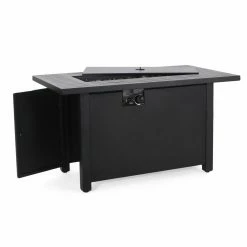 Budget 🌟 Best Selling Home Decor Rectangle Hamel Outdoor 50,000 BTU Iron Rectangular Fire Pit 🌟 -Fire Pits & Tables Online Shop detail4BSHD4568