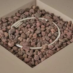 Best Sale 👍 Best Selling Home Decor Anchorage Outdoor 40,000 BTU Lightweight Concrete Square Fire Pit - Dark Gray 🌟 -Fire Pits & Tables Online Shop detail4BSHD4607