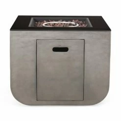Top 10 ✨ Best Selling Home Decor Meyer Outdoor 50,000 BTU Lightweight Concrete And Ceramic Square Fire Pit 🔥 -Fire Pits & Tables Online Shop detail4BSHD4620
