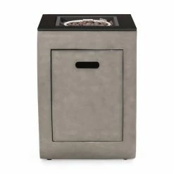 New 🥰 Best Selling Home Decor Square Meyer Outdoor 3,000 BTU Lightweight Concrete 19.5 Inch Fire Column 🛒 -Fire Pits & Tables Online Shop detail4BSHD4623