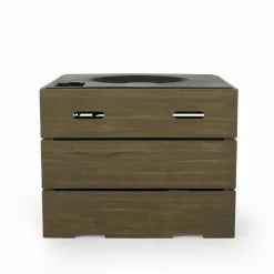 Wholesale ✔️ Best Selling Home Decor Keon Outdoor 40,000 BTU Square Fire Pit - Teak ❤️ 16 Wholesale ✔️ Best Selling Home Decor Keon Outdoor 40,000 BTU Square Fire Pit - Teak ❤️ -Fire Pits & Tables Online Shop detail4BSHD4632