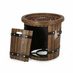 Cheapest 😀 Best Selling Home Decor Round Araiah Outdoor 40,000 Lightweight Concrete Barrel Fire Pit ⭐ 16 Cheapest 😀 Best Selling Home Decor Round Araiah Outdoor 40,000 Lightweight Concrete Barrel Fire Pit ⭐ -Fire Pits & Tables Online Shop detail4BSHD4644 1