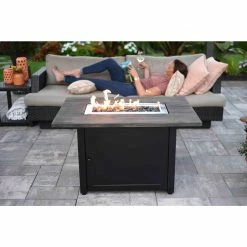 Best Sale 👏 Rectangle Endless ☀️ Summer The Marc LP Gas Outdoor Fire Pit 😀 -Fire Pits & Tables Online Shop detail4ES717