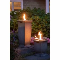 Outlet 🔔 Square Endless 🌞 Summer 28-in LP Gas Outdoor Fire Column 🛒 14 Outlet 🔔 Square Endless 🌞 Summer 28-in LP Gas Outdoor Fire Column 🛒 -Fire Pits & Tables Online Shop detail4ES722