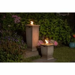 Flash Sale 😉 Square Endless 🌞 Summer 15-in LP Gas Outdoor Fire Column 👏 -Fire Pits & Tables Online Shop detail4ES723