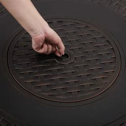 Best deal 🤩 Round Fire Sense Hendricks 33.9 In. Propane Fire Pit 🛒 -Fire Pits & Tables Online Shop detail4WTL416