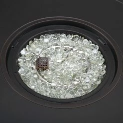 Cheap 🎉 Round Fire Sense Dylan 33.9 In. Propane Fire Pit 😀 -Fire Pits & Tables Online Shop detail4WTL419