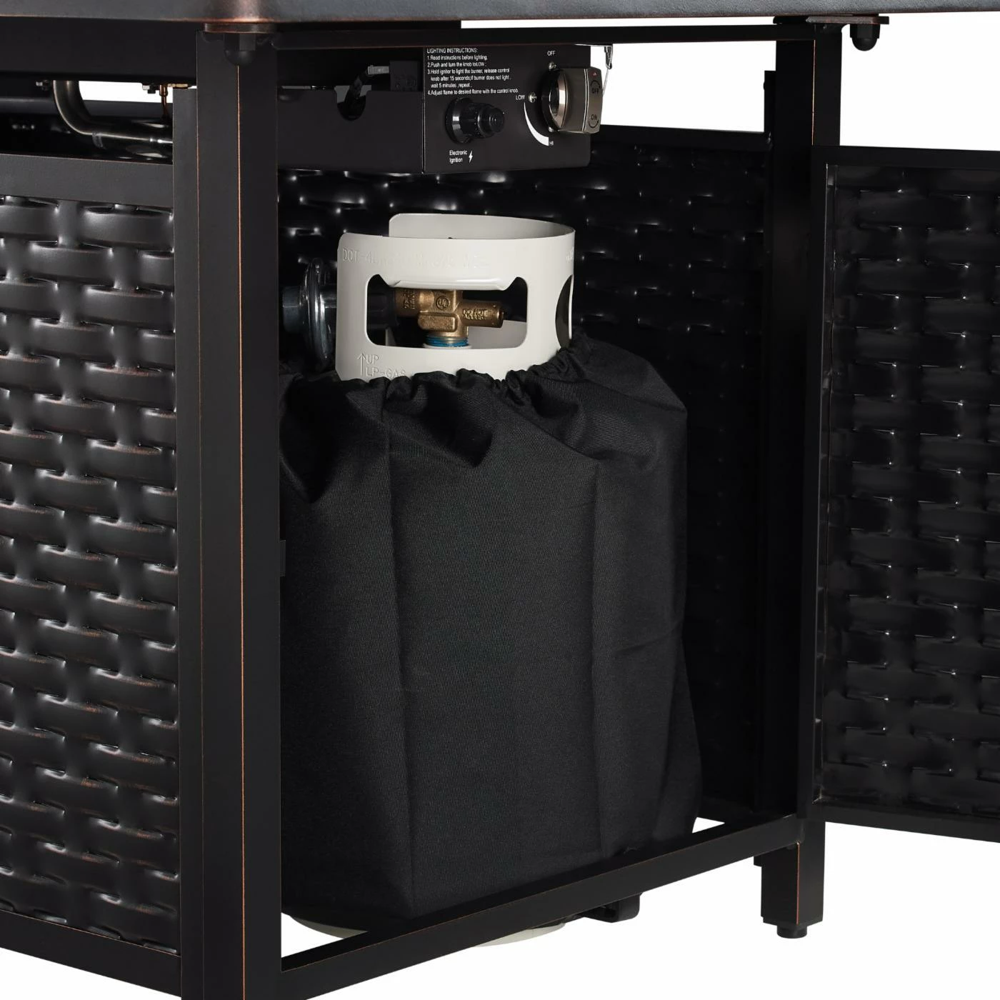 Hot Sale ✨ Fire Sense Albany Rectangle Aluminum Propane Fire Pit 🛒 7 Hot Sale ✨ Fire Sense Albany Rectangle Aluminum Propane Fire Pit 🛒 - Image 7