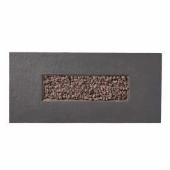 Brand new 🔥 Best Selling Home Decor Rectangle Lowan Outdoor 50,000 BTU Lightweight Concrete Rectangular Fire Pit (No Tank Holder) 👏 -Fire Pits & Tables Online Shop detail5BSHD4594