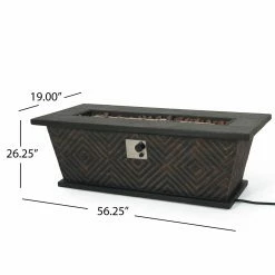 Hot Sale 😍 Best Selling Home Decor Rectangle Aidan Outdoor 50,000 BTU Lightweight Concrete Rectangular Fire Pit With Tank Holder 🎁 17 Hot Sale 😍 Best Selling Home Decor Rectangle Aidan Outdoor 50,000 BTU Lightweight Concrete Rectangular Fire Pit With Tank Holder 🎁 -Fire Pits & Tables Online Shop detail5BSHD4646
