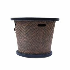 Best reviews of 🧨 Best Selling Home Decor Round Aidan Outdoor 40,000 BTU Lightweight Concrete Wicker Print Circular Fire Pit 🎉 -Fire Pits & Tables Online Shop detail5BSHD4647