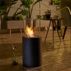 Hot Sale 😀 Round Danya B Indoor/Outdoor Portable 8.3 Diam. Tabletop Fire Pit ❤️ -Fire Pits & Tables Online Shop detail5DBI505