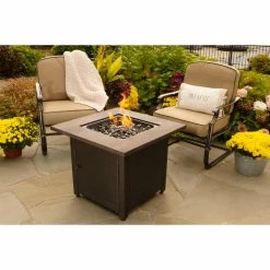 Best Pirce 🔥 Square Endless ☀️ Summer The Spencer LP Gas Outdoor Fire Pit ❤️ -Fire Pits & Tables Online Shop detail5ES713