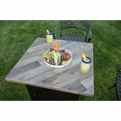 Promo 🌟 Square Endless ☀️ Summer The Harper LP Gas Outdoor Fire Pit ⭐ -Fire Pits & Tables Online Shop detail5ES714