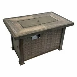 Flash Sale 🔥 Rectangle Paradise Cove Designs Marshells 43 In. Rectangular Fire Pit Table 😍 -Fire Pits & Tables Online Shop detail5SUMM142