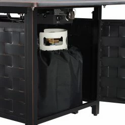 Buy 😍 Fire Sense Preston Rectangle Aluminum Propane Fire Pit 😉 -Fire Pits & Tables Online Shop detail5WTL435