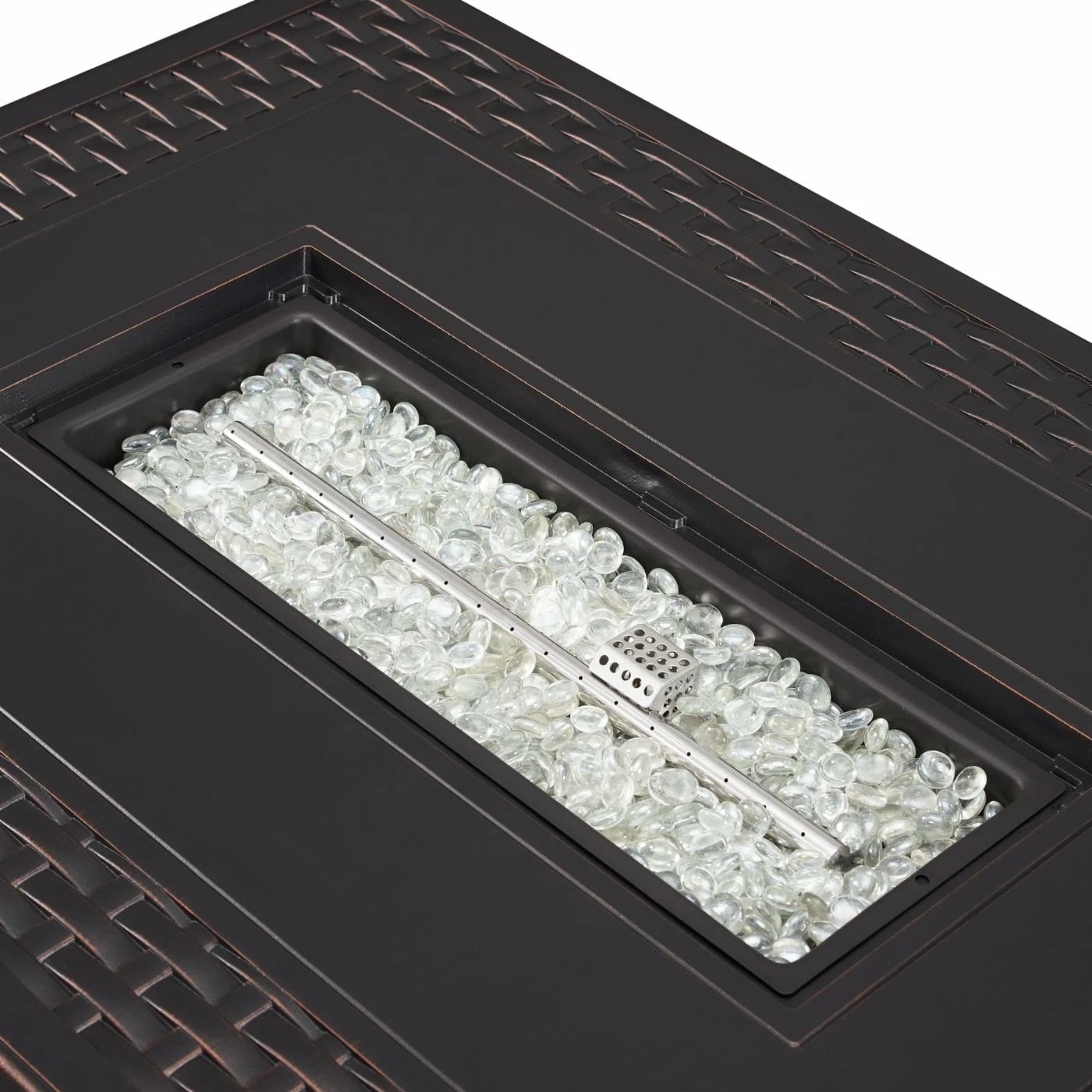 Hot Sale ✨ Fire Sense Albany Rectangle Aluminum Propane Fire Pit 🛒 8 Hot Sale ✨ Fire Sense Albany Rectangle Aluminum Propane Fire Pit 🛒 - Image 8